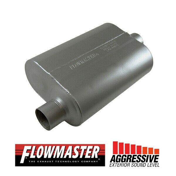 FLOW MASTER / フローマスター スーパー 40 マフラー 409S #852546 Offset in 2.50