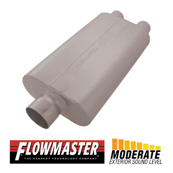 FLOW MASTER / フローマスター 50 デルタ フロー マフラー 9430522 Center in 3.00 /Dual out 2.25 - Moderate Sound シボレー/GMC K3500