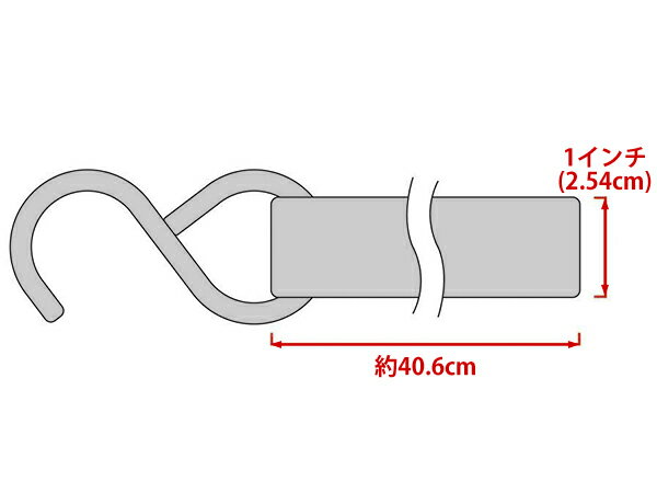 【CURT 正規品】 ラチェット式 Sフック付ストラップ 4本セット ラッシングベルト ブラック 83010 16インチ 約40cm 負荷限界:500lbs 約226kg 新品時破断強度:1500lbs 約680kg 3