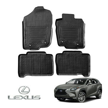 UKレクサス純正 14y- NX200t/NX300/NX300h ラバーフロアマット/4PC(右ハンドル車用/LEXUS NXロゴ入)