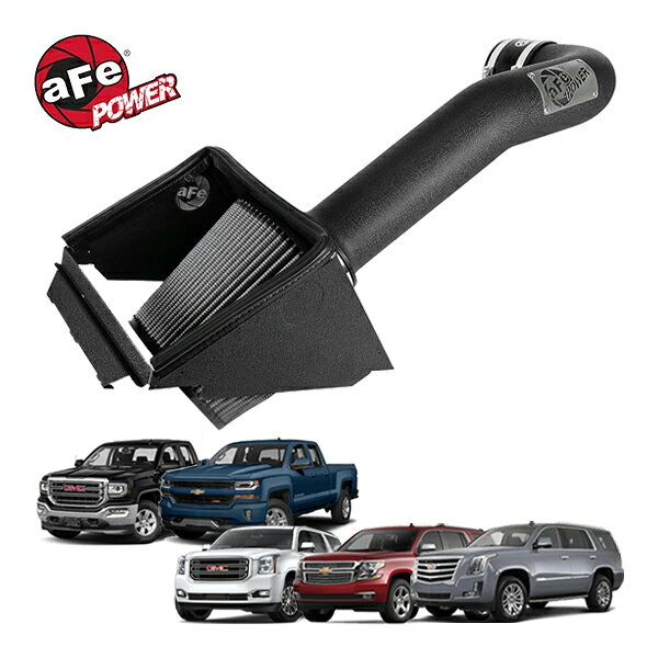 【aFe Power 正規品】15-20y シボレー タホ サバーバン 15-20y GMC ユーコン ユーコンXL 15-20y キャデラック エスカレード エスカレードESV V8 6.2L 5.3L Magnum FORCE Stage-2 コールドエアインテーク エアフィルター Pro DRY S フィルター(乾式) 51-32332