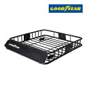 【GOODYEAR 正規品】スチール ルーフラック ROAD PRO ルーフキャリア ルーフバスケット GOODYEARロゴ入 パウダーコート仕上げ マットブラ...