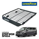 【GOODYEAR 正規品】スチール ルーフラック MEGA PRO ルーフキャリア ルーフバスケット GOODYEARロゴ入 パウダーコート仕上げ マットブラ...