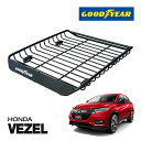 【GOODYEAR 正規品】スチール ルーフラック MEGA PRO ルーフキャリア ルーフバスケット GOODYEARロゴ入 パウダーコート仕上げ マットブラ...