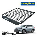 【GOODYEAR 正規品】スチール ルーフラック MEGA PRO ルーフキャリア ルーフバスケット GOODYEARロゴ入 パウダーコート仕上げ マットブラ...