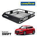 【GOODYEAR 正規品】スチール ルーフラック ROAD PRO ルーフキャリア ルーフバスケット GOODYEARロゴ入 パウダーコート仕上げ マットブラ...