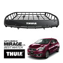 【THULE 正規品】キャニオンXT ルーフラック ルーフバスケット ルーフキャリア 859XT パウダーコート仕上げ マットブラック 内寸サイズ 104cm×...