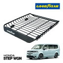 【GOODYEAR 正規品】スチール ルーフラック MEGA PRO ルーフキャリア ルーフバスケット GOODYEARロゴ入 パウダーコート仕上げ マットブラ...