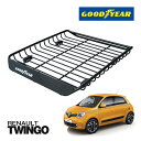 【GOODYEAR 正規品】スチール ルーフラック MEGA PRO ルーフキャリア ルーフバスケット GOODYEARロゴ入 パウダーコート仕上げ マットブラ...