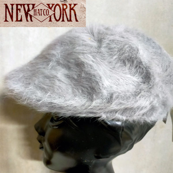 ニューヨークハット ニット帽 レディース 【売り尽くし】NEW YORK HAT ニューヨークハット ワークキャップ 帽子 アンゴラANGORAメンズ レディース ハット インポートブランド　ハンチング モヘア毛糸 ニット帽子 MADE in U.S.A [0124]グレー