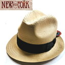 【売り尽くし】NEW YORK HAT Diego 2310 ニューヨークハット ワークキャップ 帽子 メンズ レディース ハット インポートブランド　茶色　麦わら帽子 中折れ　ストローハット　MADE in U.S.A[0324]