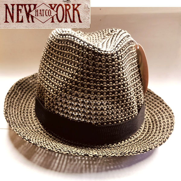 ニューヨークハット ニット帽 レディース 【売り尽くし】NEW YORK HAT two stitch fedora ニューヨークハット ワークキャップ 帽子 メンズ レディース ハット インポートブランド　茶色　黒　 キャップ ニット帽子 中折れ　ソフト柔らかい[0324]