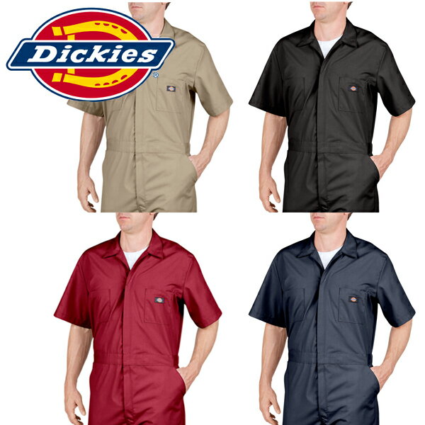 ディッキーズ/半袖つなぎ 33999 Dickies つなぎ 正規品 Short Sleeve Coverallsメンズ カバーオール 33999KH インポートブランド海外買い付け作業着 オールインワン デッキーズ ワークシャツ 0818