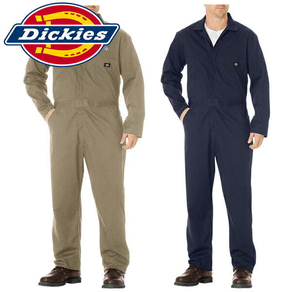 【再入荷】ディッキーズ Dickies 正規品 長袖 つなぎ#48300作業着 作業服 ユニフォーム カバーオール オールインワン　メンズインポートブランド海外買い付けキャンプDIY【楽ギフ_包装】[0918]