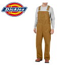 オーバーオール ディッキーズ Dickies サロペット ダック生地 茶色ブラウン ワークブランド インポートDB100 RBD DB100RBDジップフライ ワーク BIB OVERALL ビブオーバーオール 0322