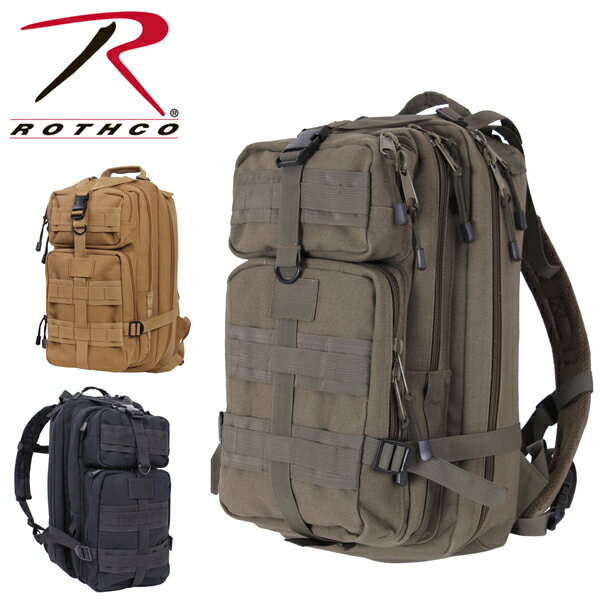 [再入荷]ROTHCO ロスコ バッグ即納TACTICANVAS GO PACK CANVAS 45040/45040/45051　キャンプ海BBQ リュック バックパック ミリタリーリュック　バッグ 米軍 アメカジインポートブランド海外買い付け　アサルトバッグ　コットン帆布　ブッシュクラフト 無骨キャンプ[0318]