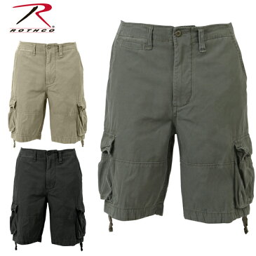 ロスコ ハーフパンツ　ROTHCO ロスコ 正規品 短パンVINTAGE INFANTRY SHORTS ショート丈　短いカーゴショーツZIPジップ開閉 ビンテージ加工 迷彩ミリタリーブランド 軍もの アメリカ買い付けボトムス インポートブランド海外買い付け【楽ギフ_包装】[0718]