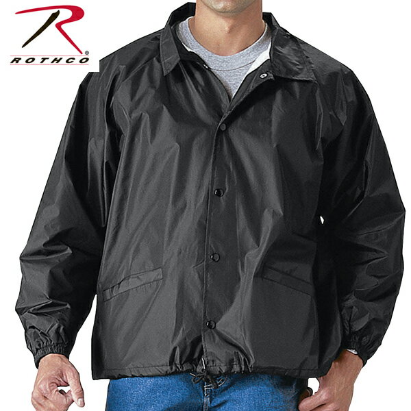 Rothcoロスコ正規品アメリカ軍物ミリタリージャケット コーチジャケット Coaches Jacket黒 ナイロンブラック春7640並行輸入インポートブランド海外買い付け正規[0419]