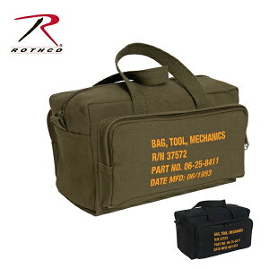 ロスコ正規品Rothco ツールバッグ ミリタリー キャンバス ロゴプリントG.I. Type Zipper Pocket Mechanics Tool Bag With Military Stencil　サバゲー 9113-9114海外買い付けUSAコットン帆布バック ブッシュクラフト キャンプ道具入れ ペグ ハンマー[1220]