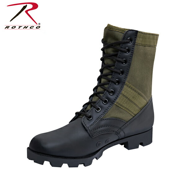 Rothco ロスコ ミリタリー ジャングル ブーツ 編み上げ オリーブ黒Military Jungle Boots 5080 海外買い付け無骨 男前キャンプ サバゲー ダンス インポートブランド海外買い付けミルスペックモデル軍規格 ブッシュクラフト【楽ギフ_包装】箱なし 0321