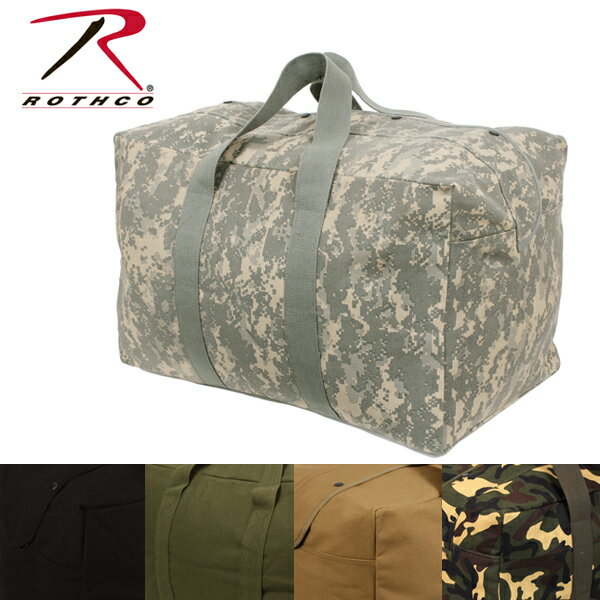 ロスコ　Rothco　キャンバス パラシュート カーゴバッグ Canvas Parachute Cargo Bagミリタリー帆布 ツールバッグ 大きい荷物　キャンプ　BBQ　デカバッグ大容量ログキャリー薪　3123