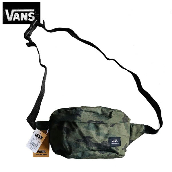 【ラストSALE】Vansバンズ ヴァンズ正規品ウエストポーチ バッグ カモ迷彩柄Uni-Pak FANNY PACK 斜め掛けヒップバック (GREEN CAMO) VN0A3WKDRR6-059インポートブランド海外買い付け正規[0319]