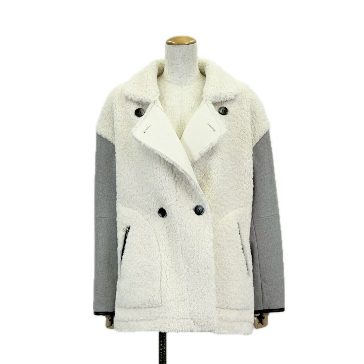 Eimee Law エイミーロウ【リバーシブルムートンハーフコート】 M calin カラン ［84523-210］