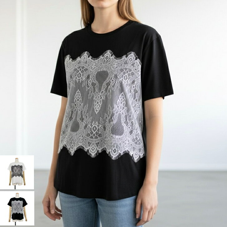 ROSIEE ロージー  レディース トップス カットソー tシャツ Tシャツ ロゴtシャツ 半袖 半袖tシャツ コットン100% 綿100% 黒 白 オフ ブラック 大人カジュアル カジュアル インナー 春 夏 秋 M 38 フリー rosiee câlin カラン［830304-417］