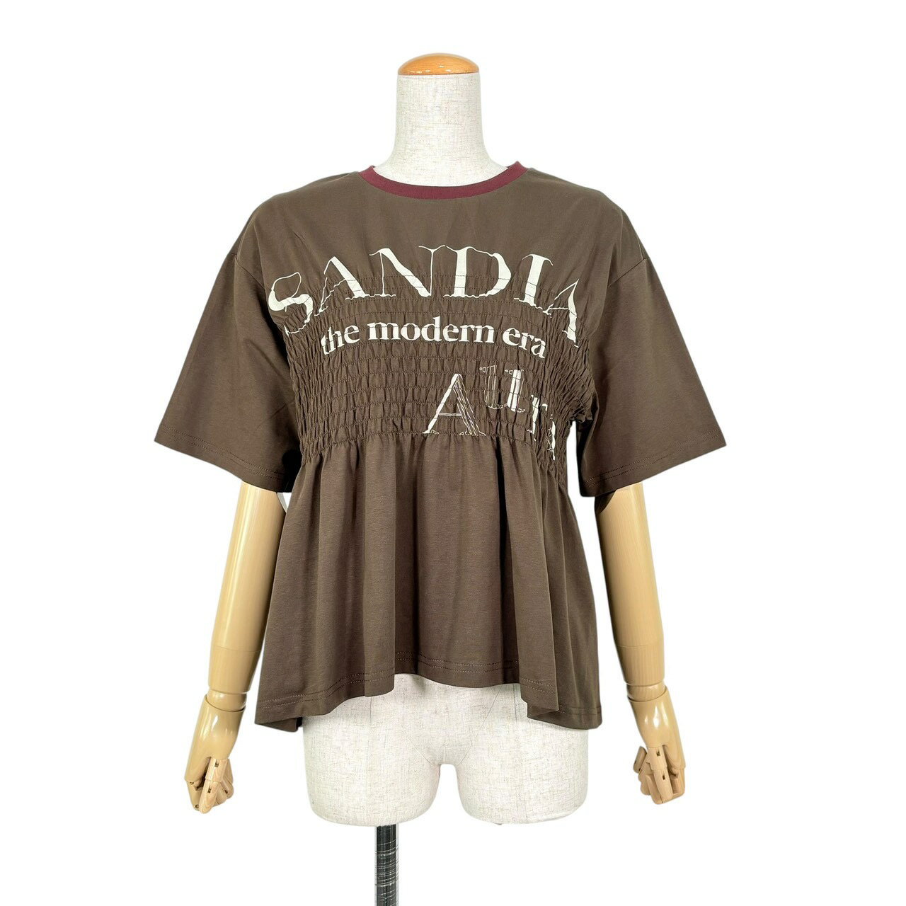 Eimee Law エイミーロウ【ロゴプリントシャーリングTシャツ】 レディース カットソー tシャツ 半袖 半袖t tシャツコーデ 大人カジュアル 着回し 春 夏 秋 38 M 全3色 calin カラン eimeelaw ［84783-210］