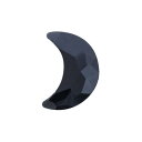 AURORA オーロラ フラットバック ムーン ジェット 8mm*5.5mm 6P【ネイル パーツ ジェルネイル 月 ムーン ネイルアート】