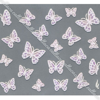 DecoNail(デコネイル) ネイルシール N-118 バタフライ ホワイト 【ネイルシール 蝶】【ネイル パーツ ..