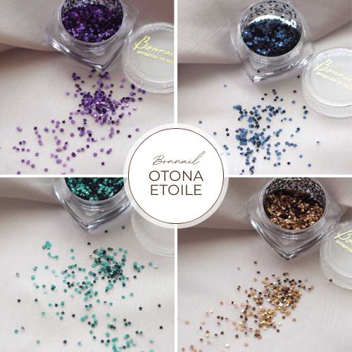 Bonnail ボンネイル OTONA etoile オトナ エトワール chocolat/Noel/soir/madame【星 星型ホログラム お星さまネイル ホロネイル 夜空ネイル クリスマスネイル ブラウンチョコレートカラー グリーン パープル ブルー ネイビー】