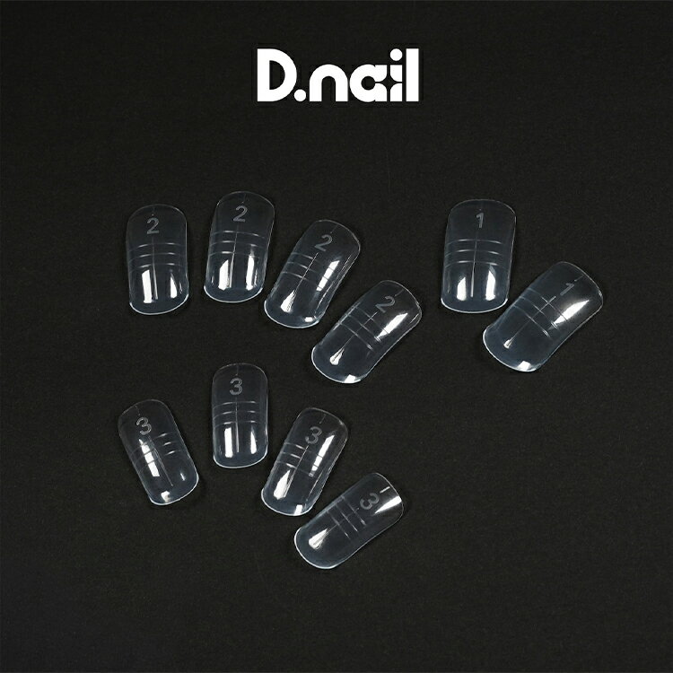 D.nail ディネイル 3Dアート用チップ 10枚入り【ジェルネイル ネイルパーツ 3Dパーツ フィット クリア素材】 2