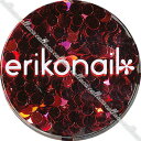 erikonail エリコネイル ERI-110 レッド 2mm 丸【ネイル パーツ ネイルアート ホロ ジェルネイル】
