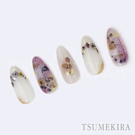 TSUMEKIRA ツメキラ flower decoration dark (フラワー デコレーション ダーク) NN-FDE-002【ネイルアート ネイルシール ホワイト 】 2
