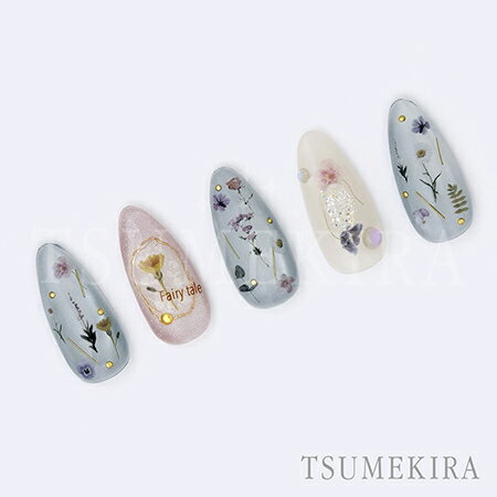 TSUMEKIRA ツメキラ flower decoration dark (フラワー デコレーション ダーク) NN-FDE-002【ネイルアート ネイルシール ホワイト 】 3