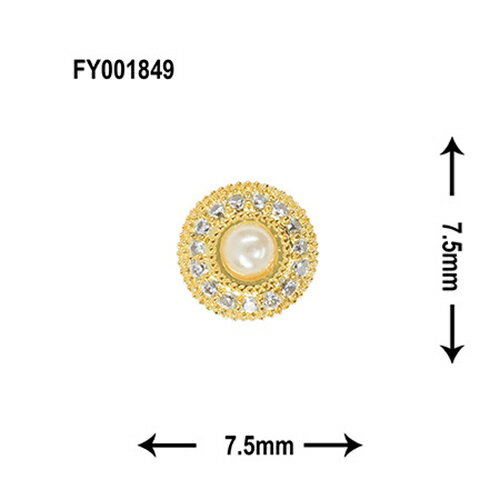 SONAIL ソネイル ヴィンテージボタンライクパーツ ゴールド FY001849 2P【ネイルパーツ ビジューネイル ネイルアート 宝石ネイル 】