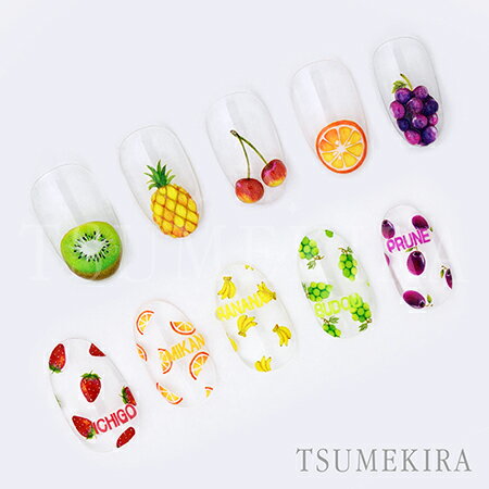 TSUMEKIRA ツメキラ Saki Chiba プロデュース Juicy Fruit NN-SAK-005【ネイル ネイルシール ネイルステッカー フルーツ カラフル マルチカラー かわいい】 3