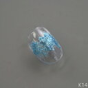 ohana オハナ キラメキバームジェル K14 サックスブルー 2.5g【オハナ サックスブルー キラメキバーム ジェル ジェルタイプ ネイル 質感ネイル】