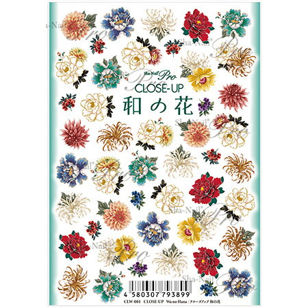 写ネイルPro クローズアップ ワノハナ【ネイル パーツ シール 日本ネイル JAPANnail 和 モダン 大人 kimono 着物】 写ネイルPro クローズアップ ワノハナ【ネイル パーツ シール 日本ネイル JAPANnail 和 モダン 大人 kimono 着物】