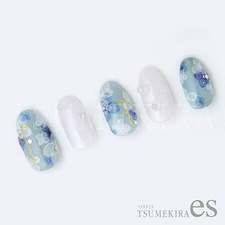 TSUMEKIRA ツメキラ es(エス) 紫陽花 ホワイト ES-AJI-004【ネイル ネイルシール ...