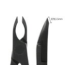内海 UTSUMI ウツミ キューティクルニッパー IX.I.A イクシア B ブラック 3.5mm シングル【ネイルケア 甘皮処理 キューティクルケア 国内製造 プロ仕様】