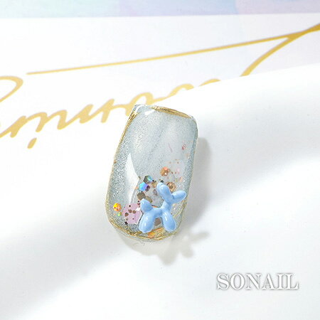SONAIL ソネイル バルーンプードル スカイブルー FY002106
