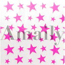 Amaily アメイリー ネイルシール No.5-34 星(蛍光ピンク) 【ネイル ネイルアート ネイルシール】