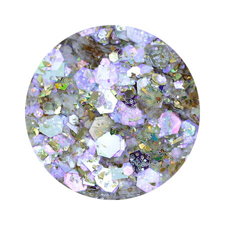 MATIERE マティエール シャインMIXグリッターv 六角ホログラム入り ライトゴールド 1g 【ネイルアート ..