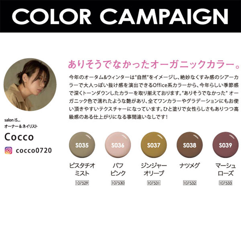 para gel �ѥ饸���� ���顼������ S039 �ޡ���������� 4g (Cocco�ץ��ǥ塼��) �ڥͥ��� ������ͥ��� ���顼�������