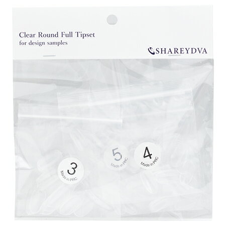 SHAREYDVA シャレドワ サンプル用チップN クリア ラウンド アソートセット 250P【ネイル ジェルネイル ネイルアート サンプル カラーチャート】