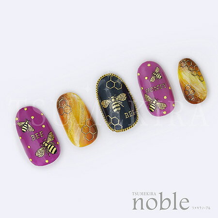 TSUMEKIRA ツメキラ 【noble】BEE NO-BEE-101 (ジェル専用)【ネイル ネイルシール ネイルステッカー ハチ】 callaca-10067660 キャラカ サンプル画像3