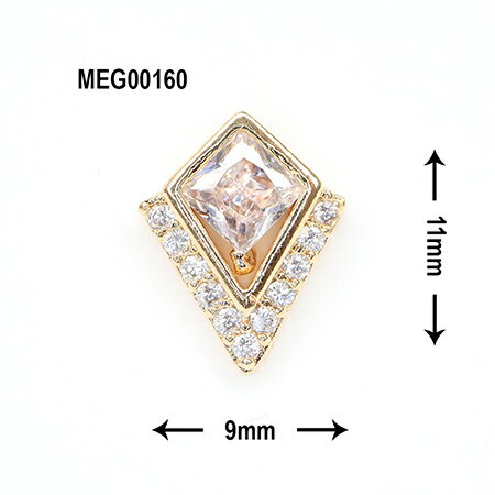 SONAIL ソネイル SONAIL×MEG ダブル ランバス アルファベット パーツ クリスタル MEG00160 2P 【ストー..