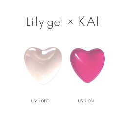 Lily gel リリージェル KAI UVゼリーハート ローズピンク ランダム100粒入り 【ネイル ネイルパーツ ハート】